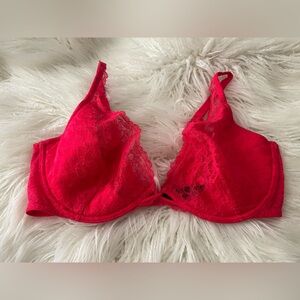 Victoria's Secret Red Lace Underwire Bra